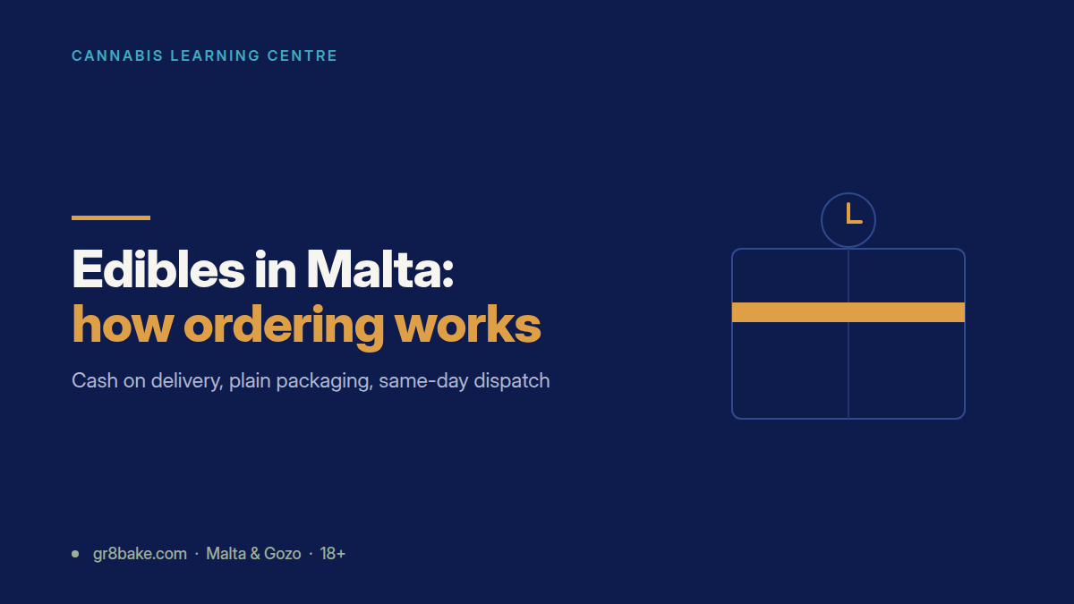 Gr8Bake guide to buying THC edibles in Malta with delivery and cash on delivery