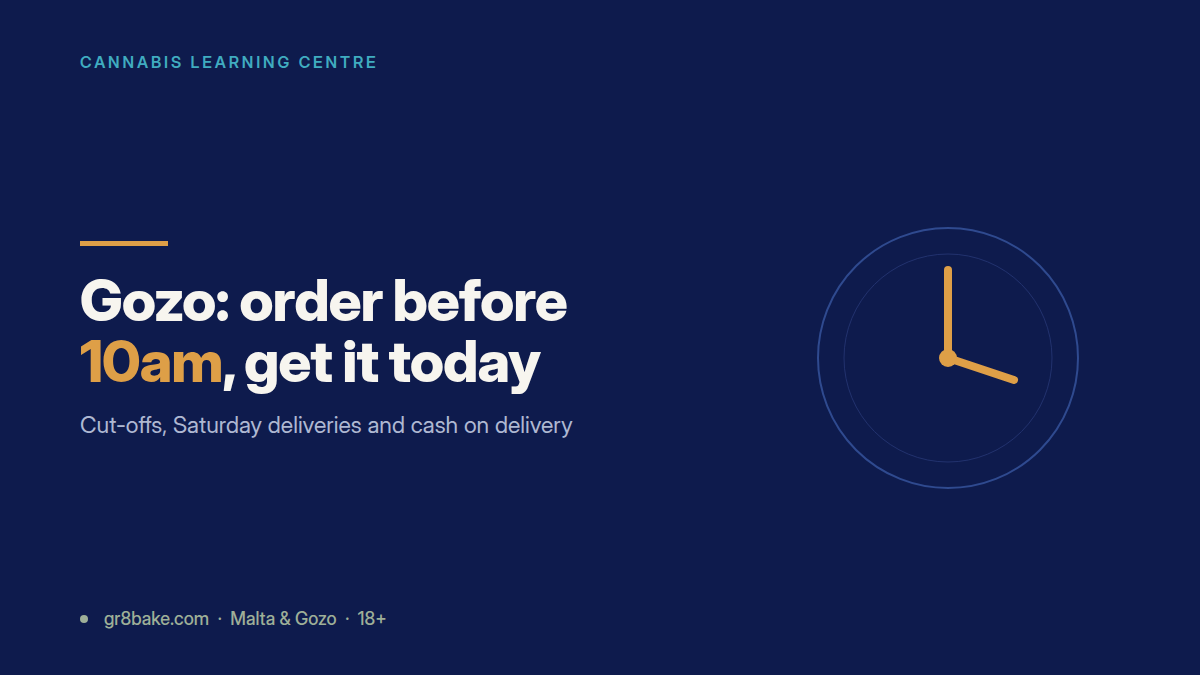 Gr8Bake guide to edible delivery in Gozo with the 10am same-day cut-off