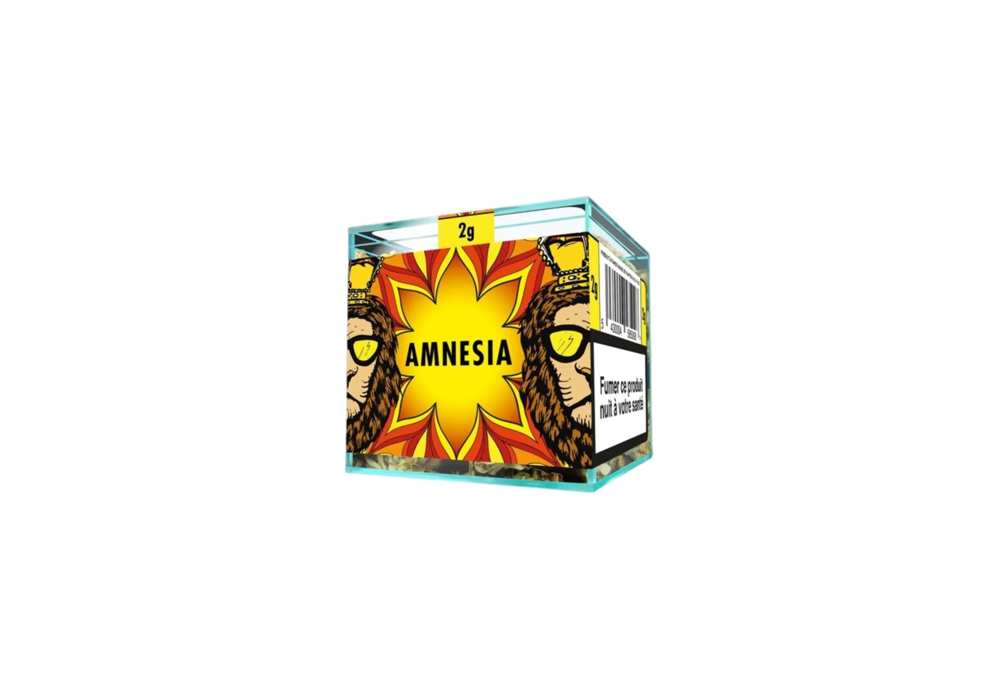 Amnesia CBD flower 2g cube sativa dominant hemp buds energizing EU