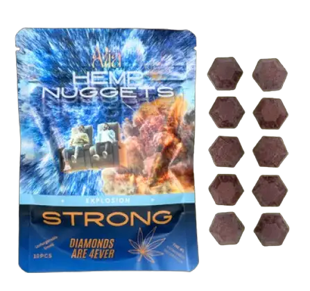 Choco Diamonds THC Chocolates 150mg (10 x 15mg) Hemp Nuggets 