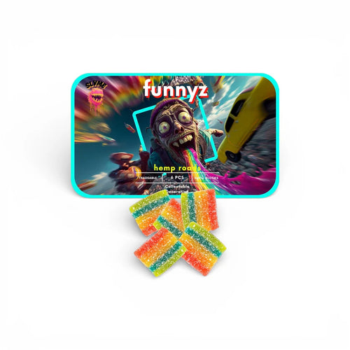 Funnyz Sour THC Belts 90mg (6 x 15mg) 