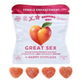Great Sex Female Gummies with Maca and Puama (4 Pack, Adult Novelty) 