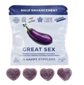 Great Sex Male Gummies with Maca and Puama (4 Pack, Adult Novelty) 