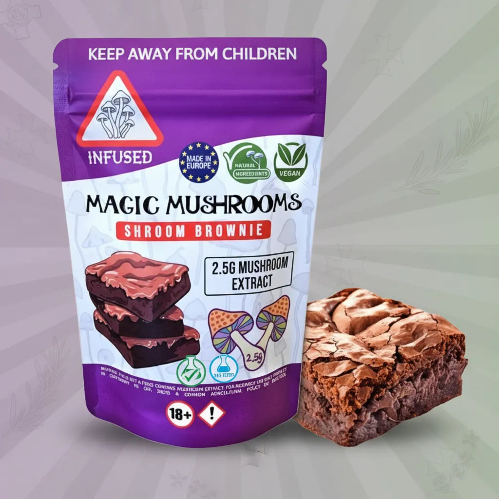 Magic Mushroom Brownie 2.5g Infusion Vegan 