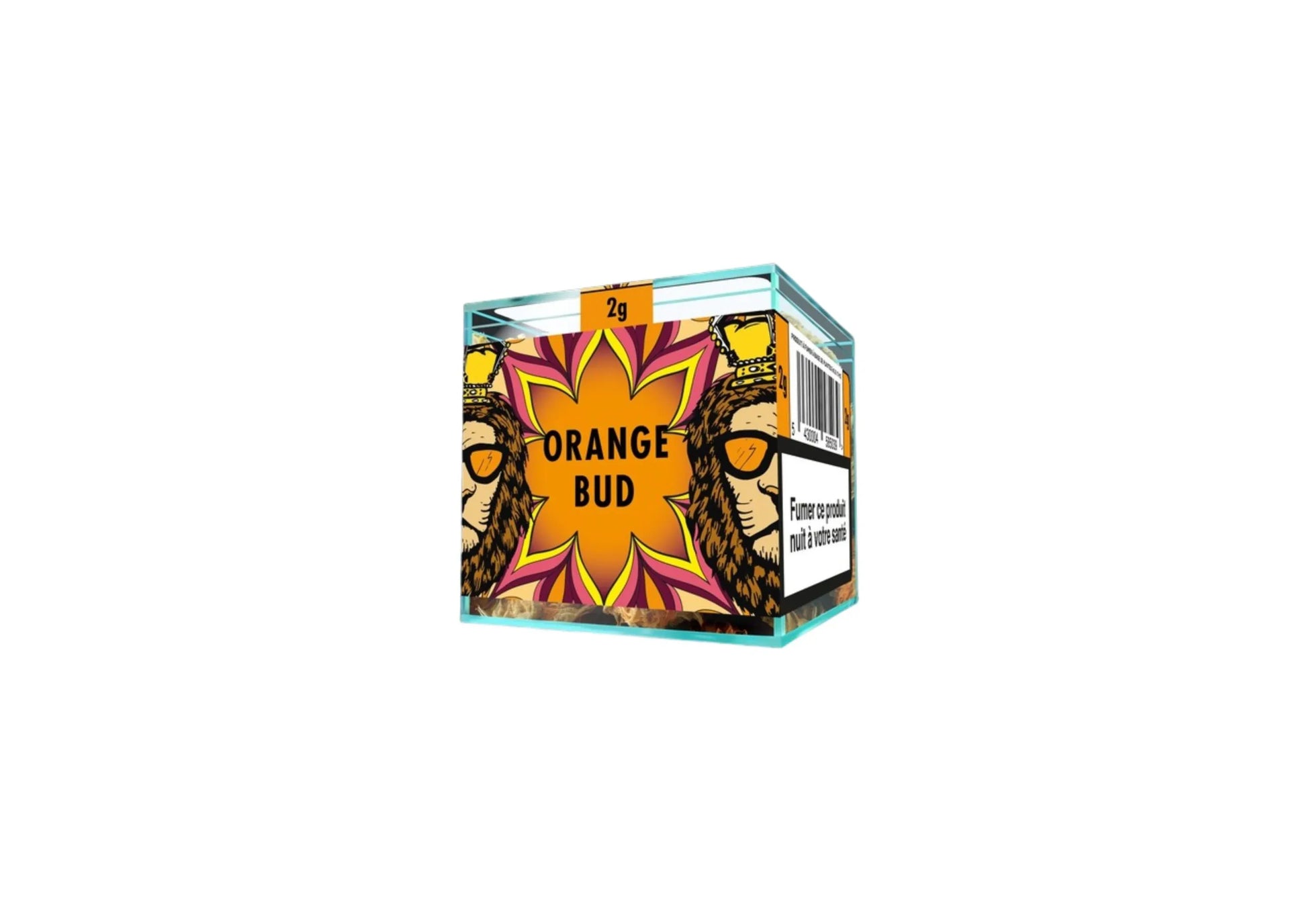 Orange Bud CBD flower 2g cube sativa dominant citrus hemp strain EU