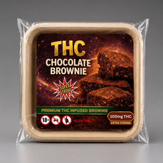 100mg THC chocolate brownie