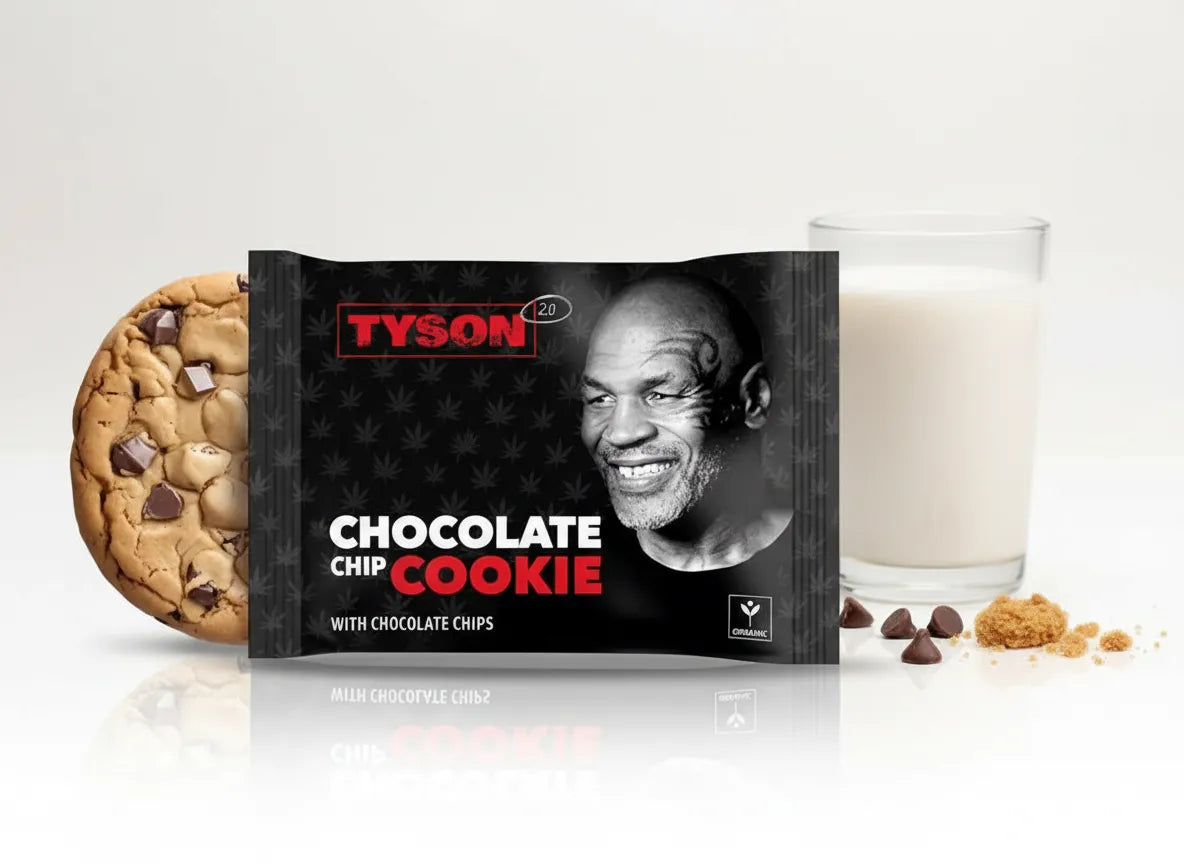 Tyson 2.0 Chocolate Chip Vegan Hemp Cookies, THC-Free, 50g 