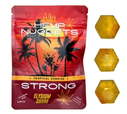 Alia THC hemp tropical hemp nuggets malta in packs of 12 tasty nuggets