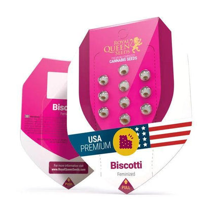 Biscotti feminized cannabis seeds 25% THC premium indica hybrid EU
