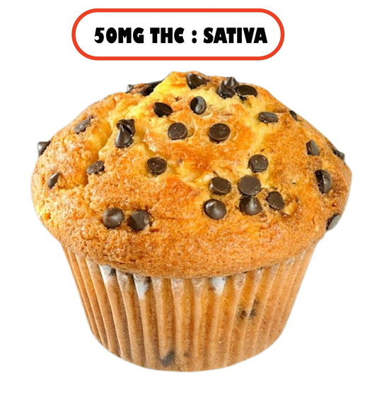 Amnesia Sativa THC Muffin – Energizing Cannabis Space Cake (50mg THC) now at Gr8bake.com