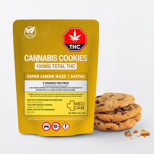Super Lemon Haze THC cookies Malta 100mg sativa cannabis cookies